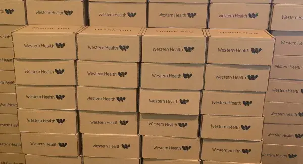 Patient packs ready to be distributed