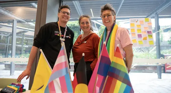IDAHOBIT stall at Footscray Hospital