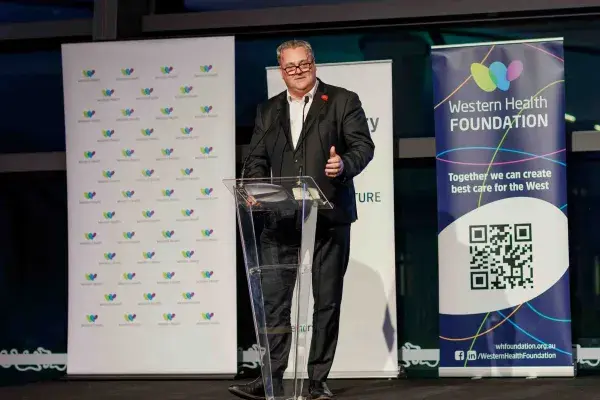 Western Health CEO Russell Harrison at Plenary Dinner