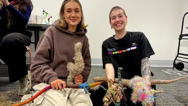 Aboriginal Liaison Officers Talia Bateman and Imogen Colls